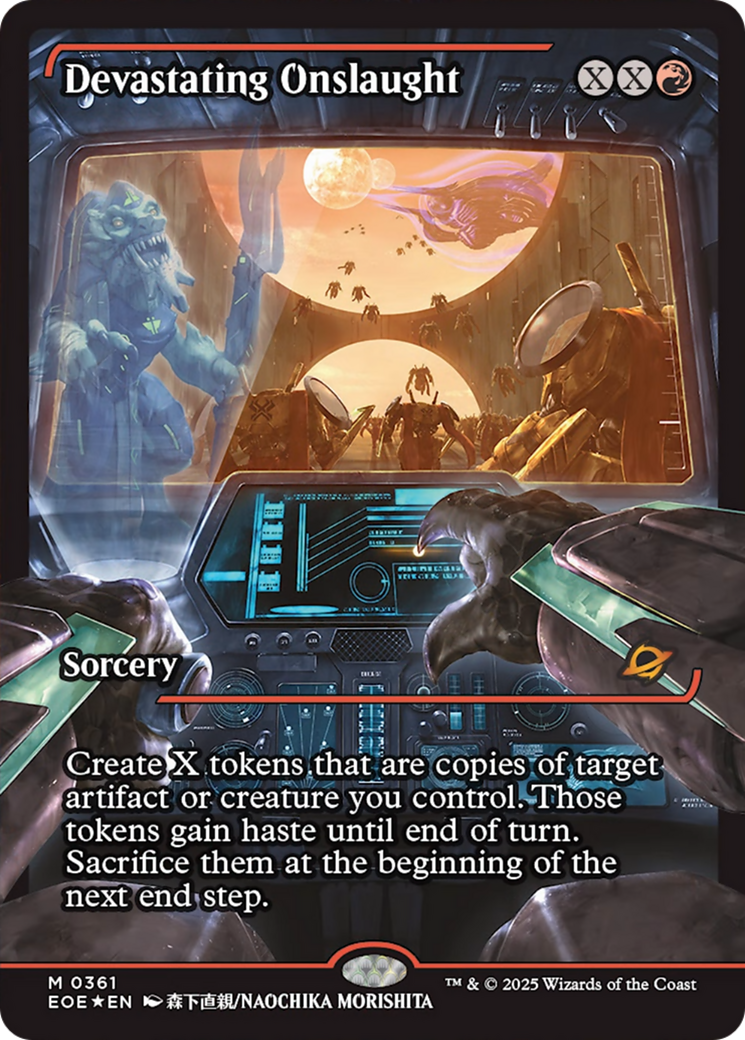 Devastating Onslaught (0361) (Showcase) [Edge of Eternities] | PLUS EV GAMES 