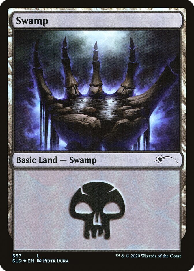 Swamp (Discarding) (557) [Secret Lair Drop Promos] | PLUS EV GAMES 