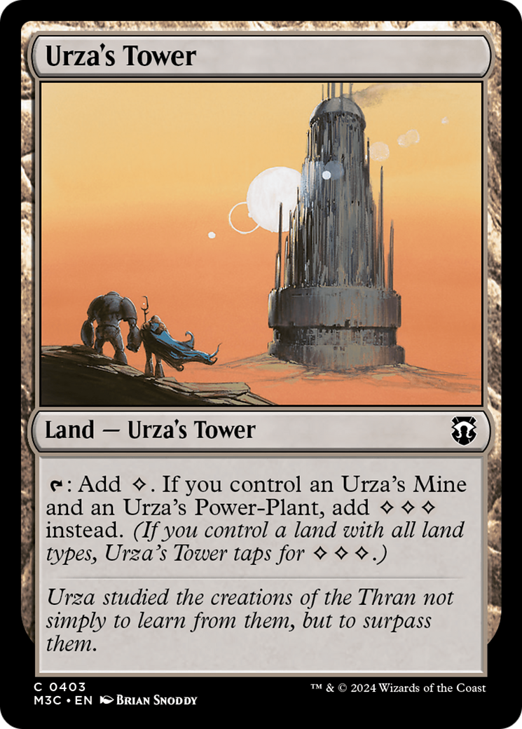 Urza's Tower (Ripple Foil) [Modern Horizons 3 Commander] | PLUS EV GAMES 