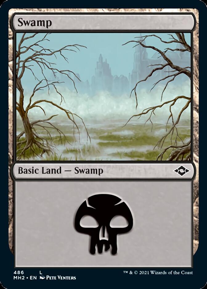 Swamp (486) (Foil Etched) [Modern Horizons 2] | PLUS EV GAMES 