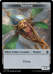 Goblin // Thopter Double-Sided Token [Bloomburrow Commander Tokens] | PLUS EV GAMES 