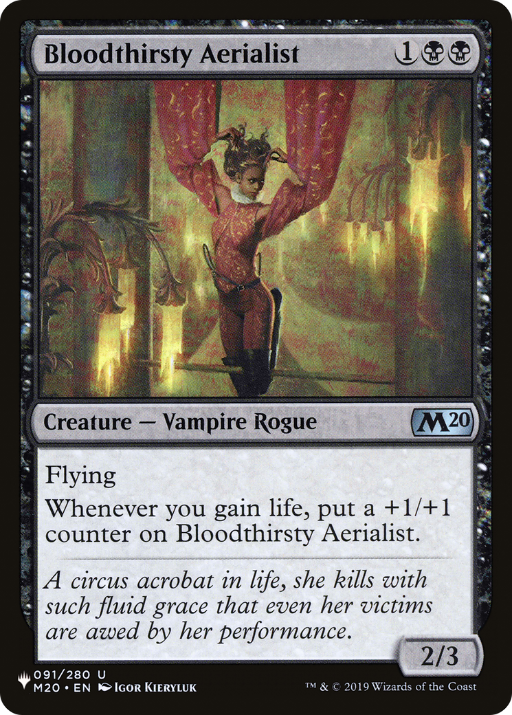 Bloodthirsty Aerialist [The List Reprints] | PLUS EV GAMES 