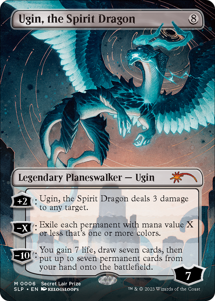 Ugin, the Spirit Dragon (Borderless) [Secret Lair Showdown] | PLUS EV GAMES 