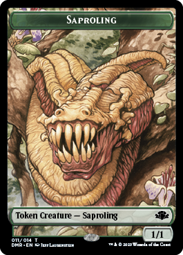 Zombie // Saproling Double-Sided Token [Dominaria Remastered Tokens] | PLUS EV GAMES 