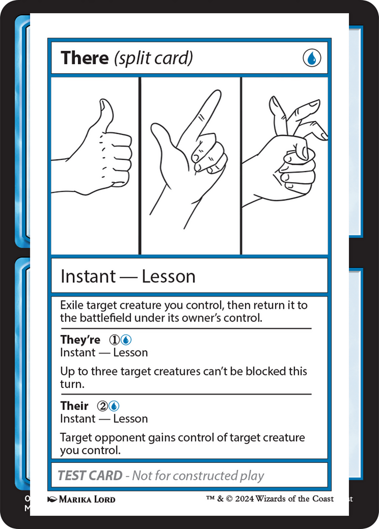 There (Split Card) [Mystery Booster 2 Playtest Cards] | PLUS EV GAMES 