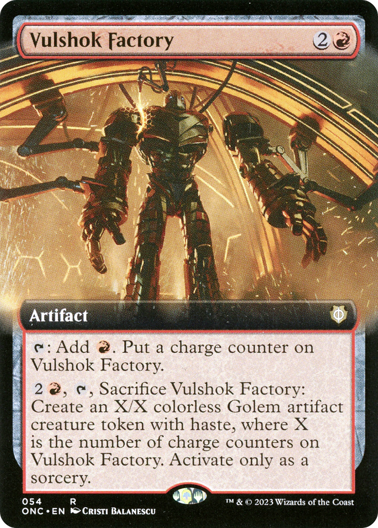 Vulshok Factory (Extended Art) [Phyrexia: All Will Be One Commander] | PLUS EV GAMES 