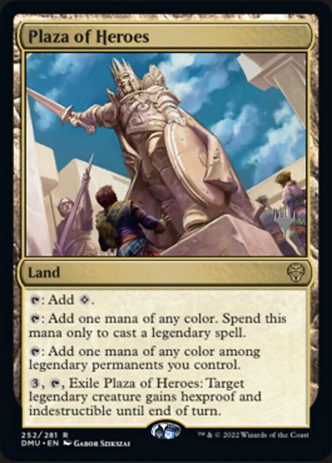 Plaza of Heroes (Promo Pack) [Dominaria United Promos] | PLUS EV GAMES 