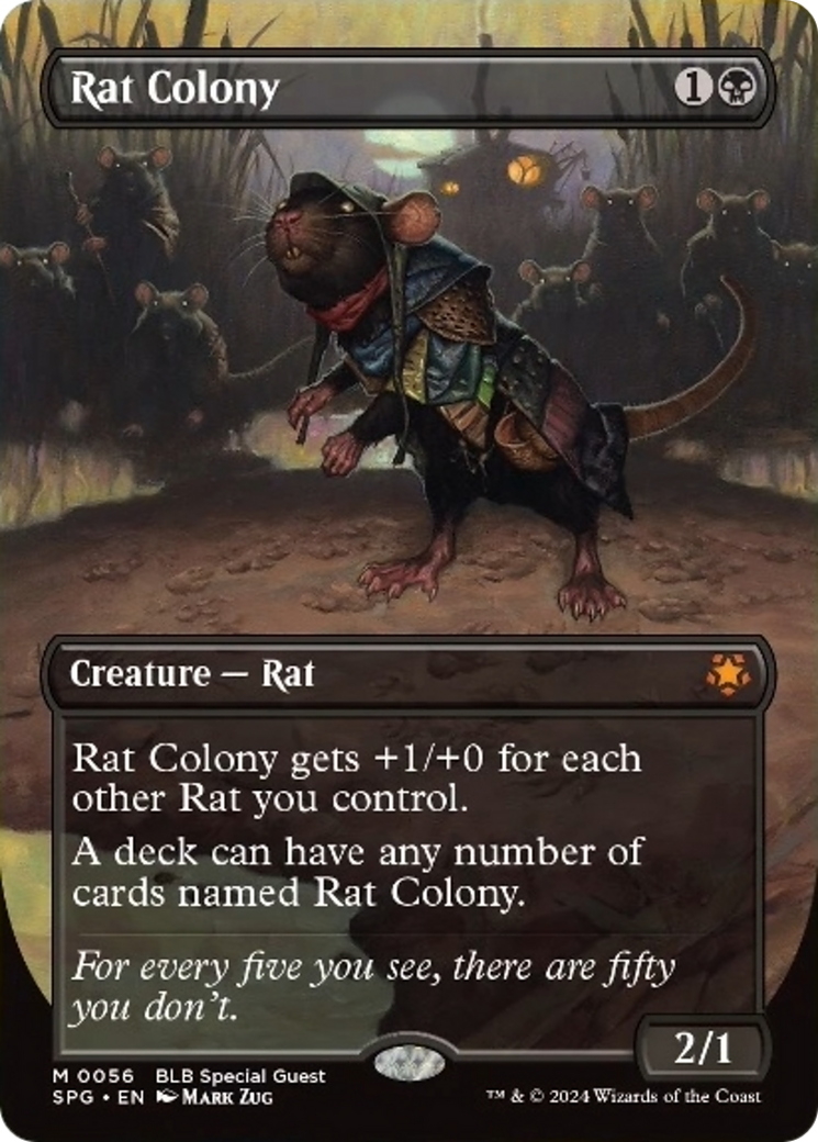 Rat Colony (Borderless) [Bloomburrow Special Guests] | PLUS EV GAMES 