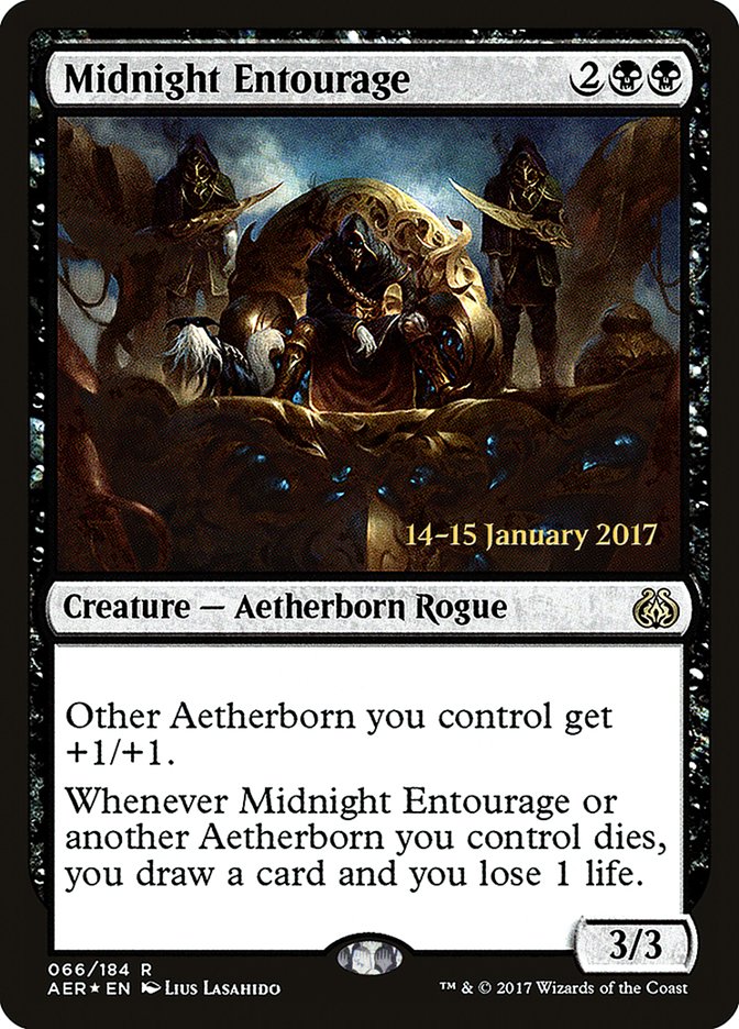 Midnight Entourage [Aether Revolt Prerelease Promos] | PLUS EV GAMES 