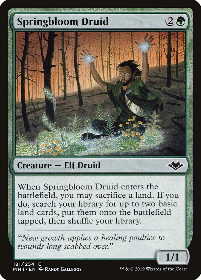 Springbloom Druid [Modern Horizons] | PLUS EV GAMES 