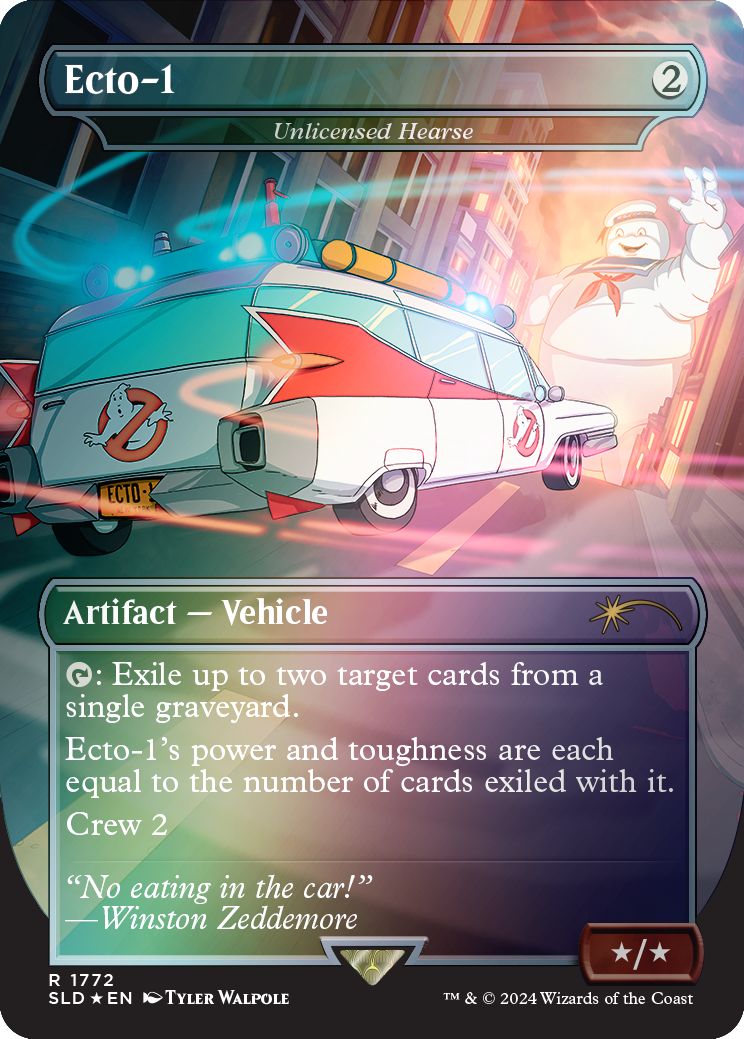 Ecto-1 - Unlicensed Hearse (Rainbow Foil) [Secret Lair Drop Series] | PLUS EV GAMES 