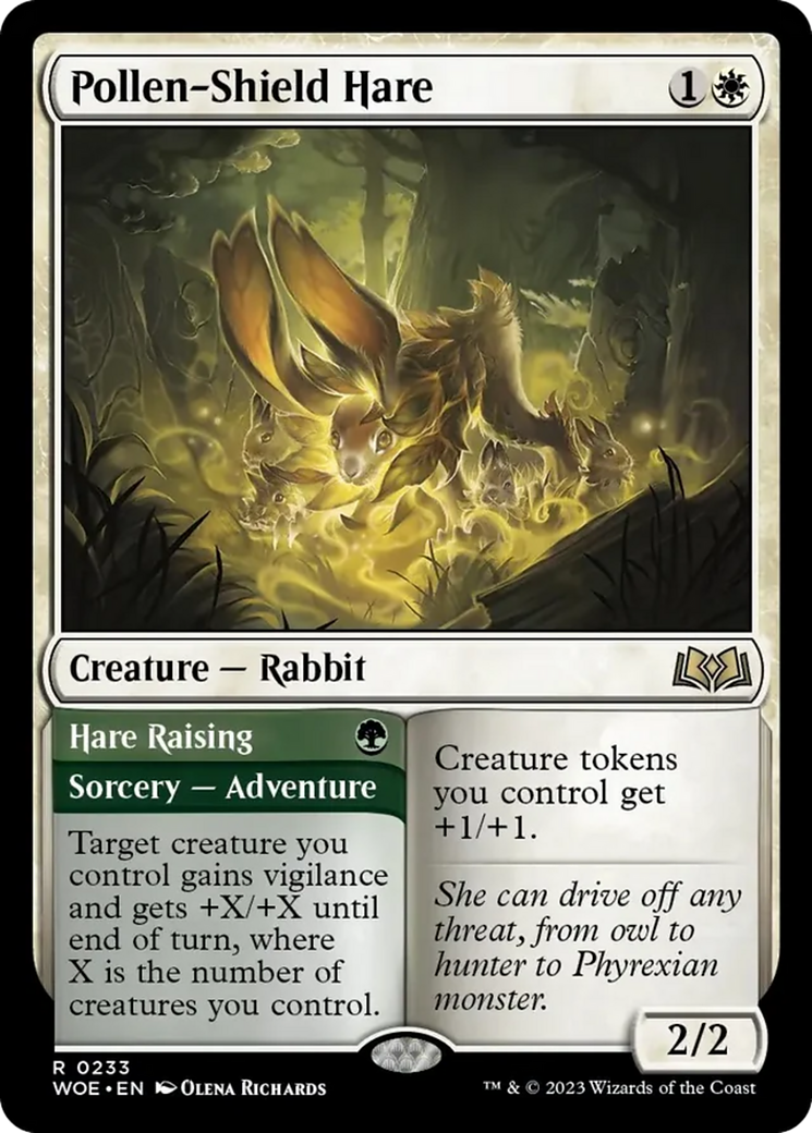 Pollen-Shield Hare // Hare Raising [Wilds of Eldraine] | PLUS EV GAMES 