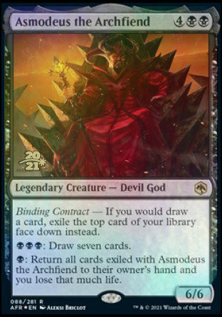 Asmodeus the Archfiend [Dungeons & Dragons: Adventures in the Forgotten Realms Prerelease Promos] | PLUS EV GAMES 