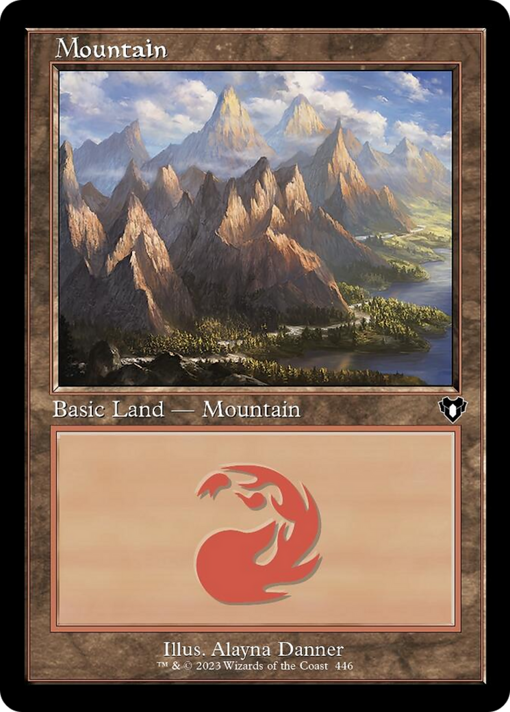 Mountain (446) (Retro) [Commander Masters] | PLUS EV GAMES 