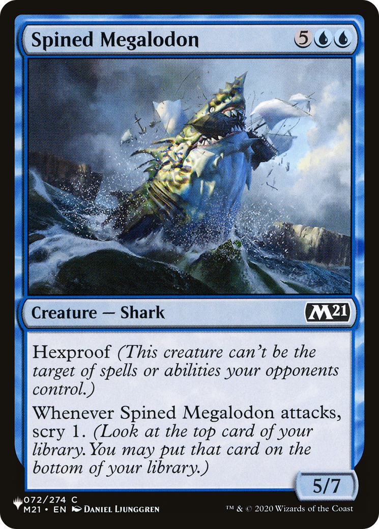 Spined Megalodon [The List Reprints] | PLUS EV GAMES 