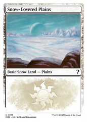 Snow-Covered Plains (White Border) [Mystery Booster 2] | PLUS EV GAMES 