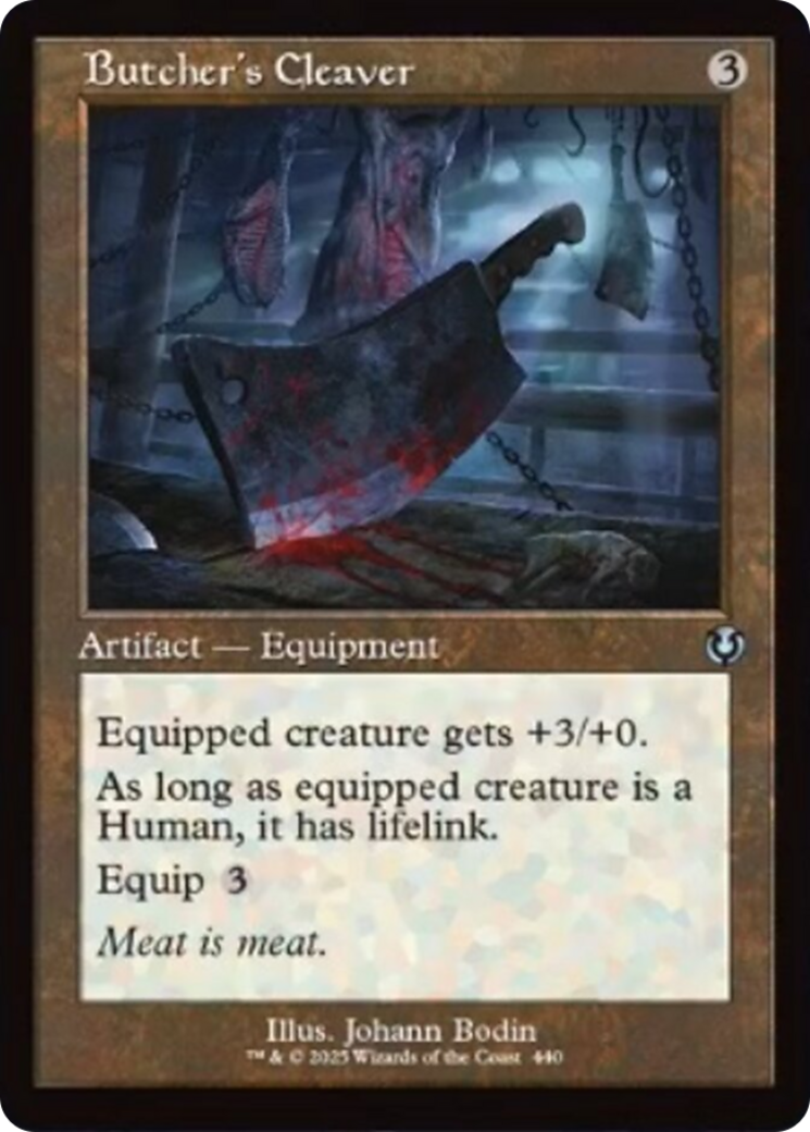 Butcher's Cleaver (Retro Frame) [Innistrad Remastered] | PLUS EV GAMES 