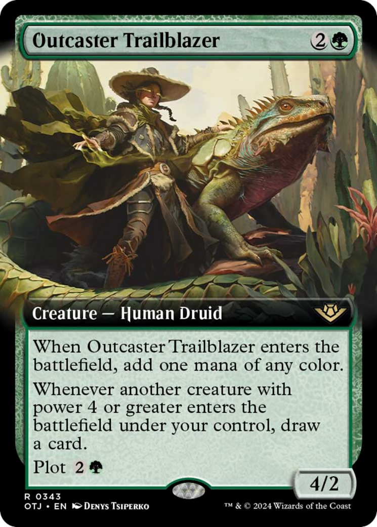 Outcaster Trailblazer (Extended Art) [Outlaws of Thunder Junction] | PLUS EV GAMES 