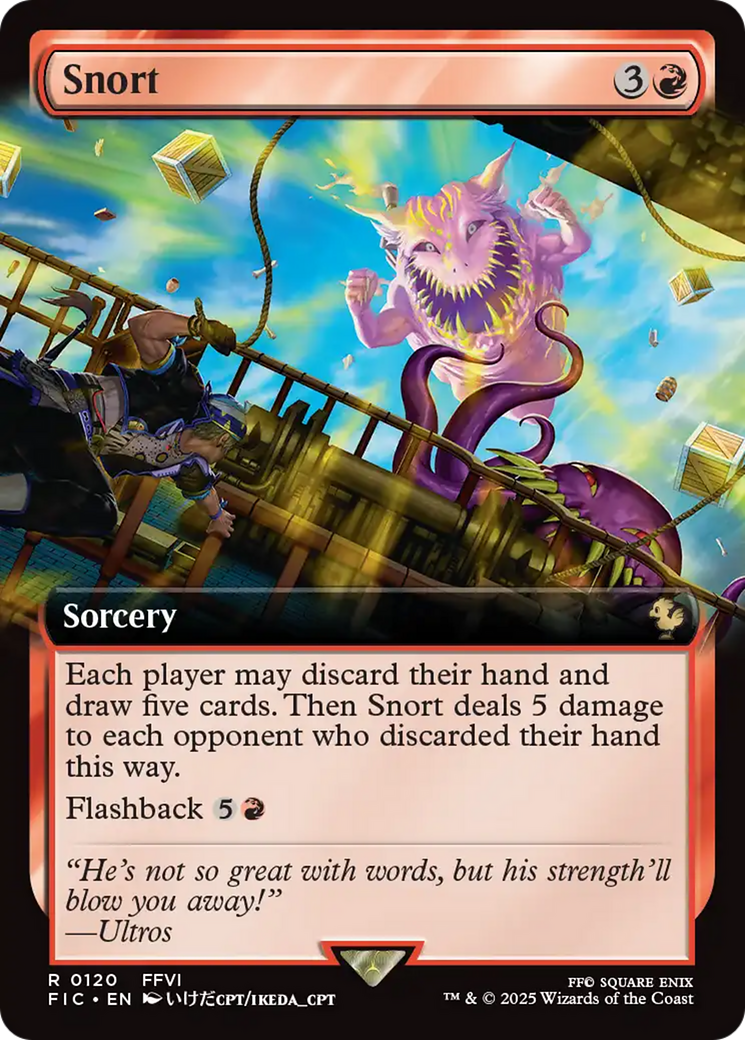 Snort (Extended Art) [FINAL FANTASY Commander] | PLUS EV GAMES 
