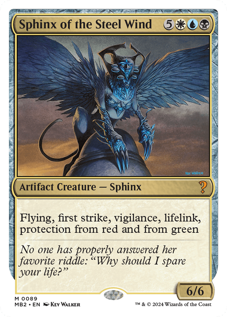 Sphinx of the Steel Wind (White Border) [Mystery Booster 2] | PLUS EV GAMES 