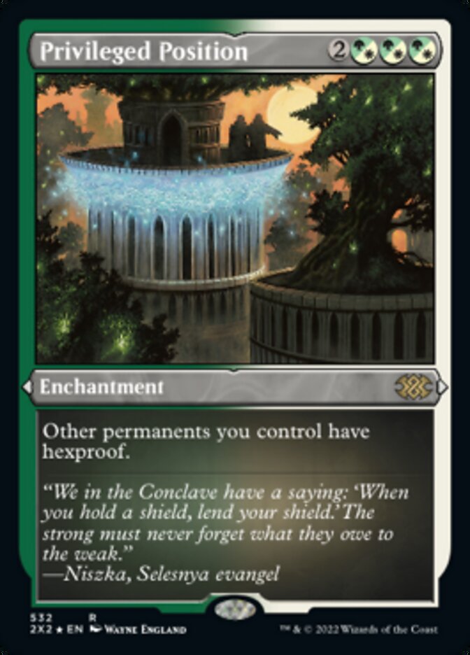 Privileged Position (Foil Etched) [Double Masters 2022] | PLUS EV GAMES 