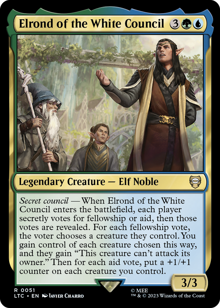 Elrond of the White Council [The Lord of the Rings: Tales of Middle-Earth Commander] | PLUS EV GAMES 