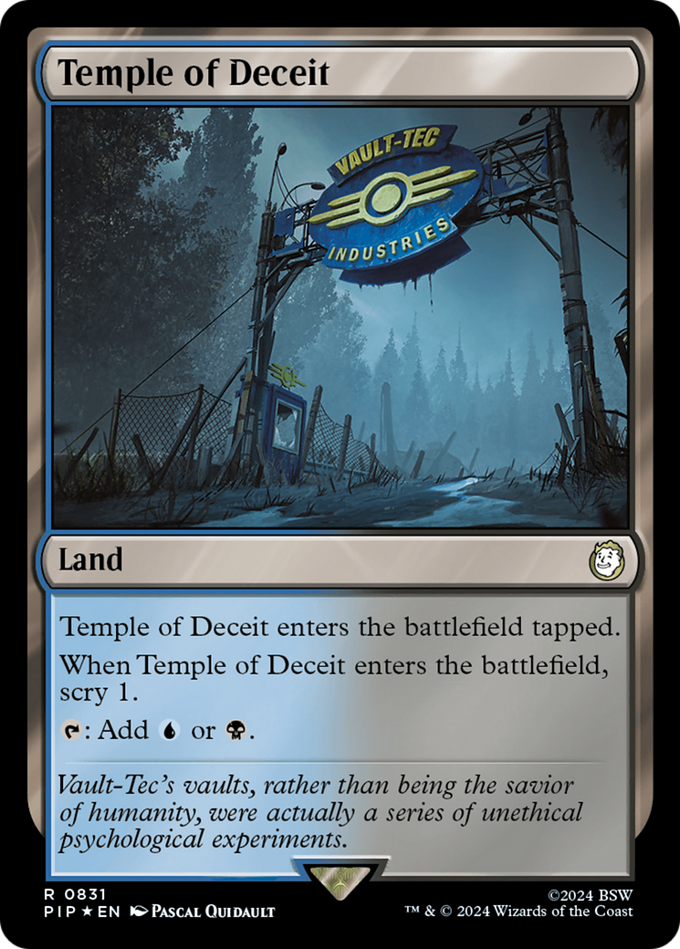 Temple of Deceit (Surge Foil) [Fallout] | PLUS EV GAMES 