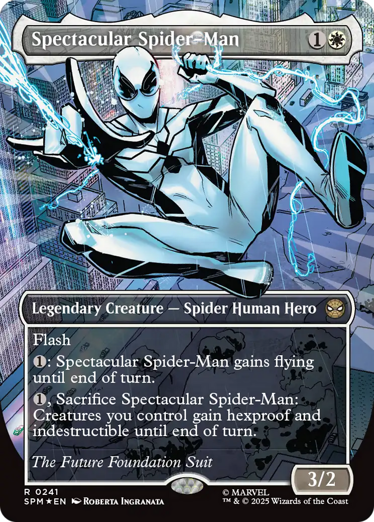 Spectacular Spider-Man (0241) (Borderless) (Textured Foil) [Marvel's Spider-Man] | PLUS EV GAMES 