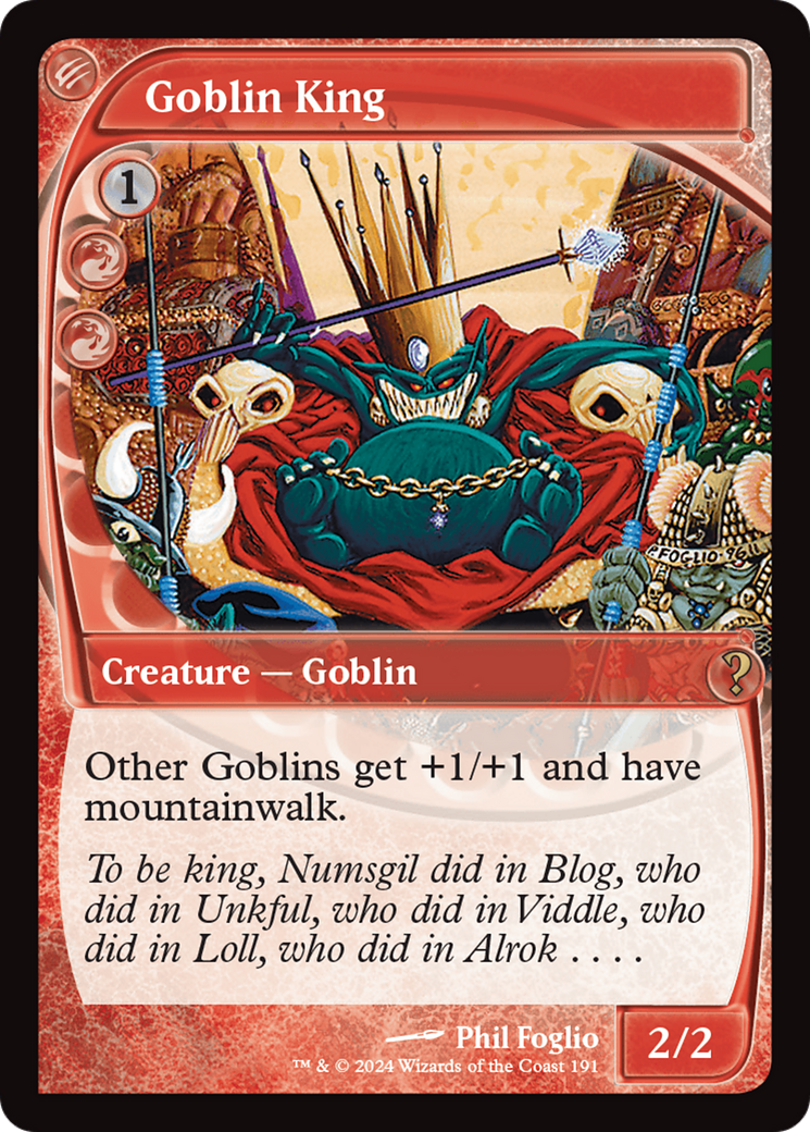 Goblin King (Future Sight) [Mystery Booster 2] | PLUS EV GAMES 