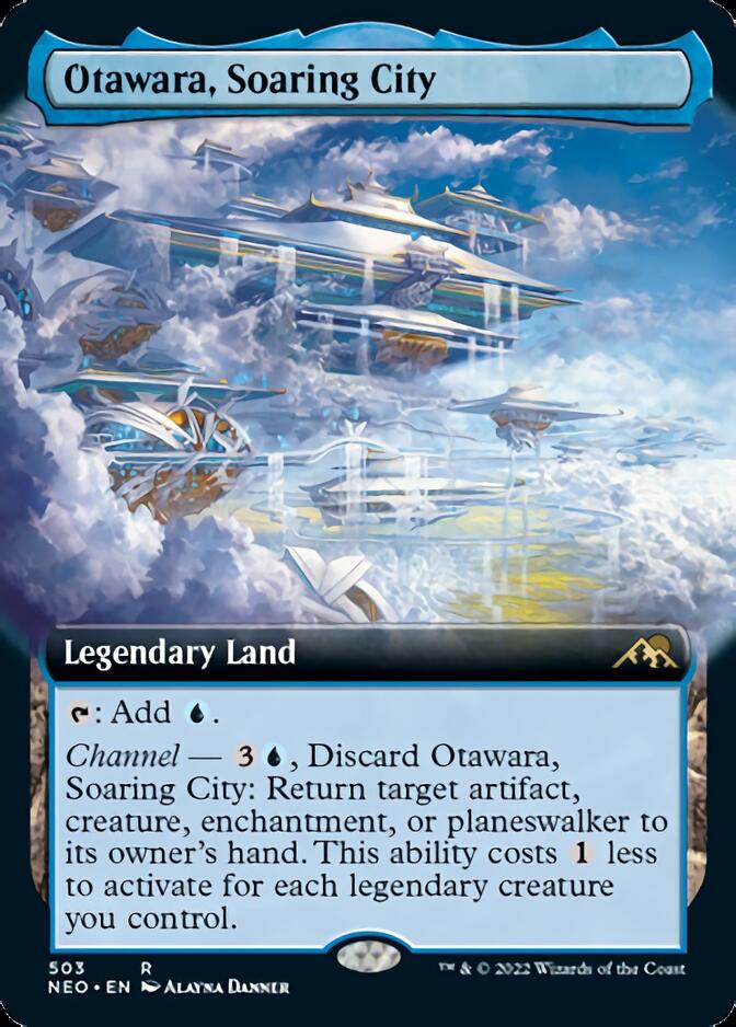 Otawara, Soaring City (Extended Art) [Kamigawa: Neon Dynasty] | PLUS EV GAMES 