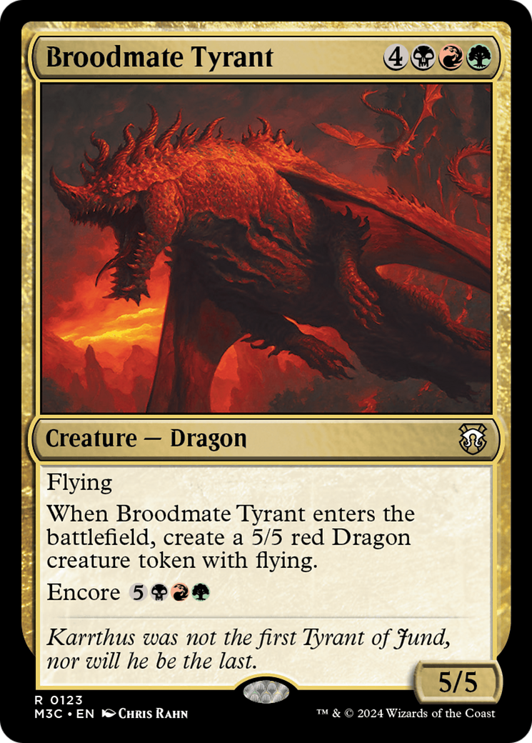Broodmate Tyrant [Modern Horizons 3 Commander] | PLUS EV GAMES 
