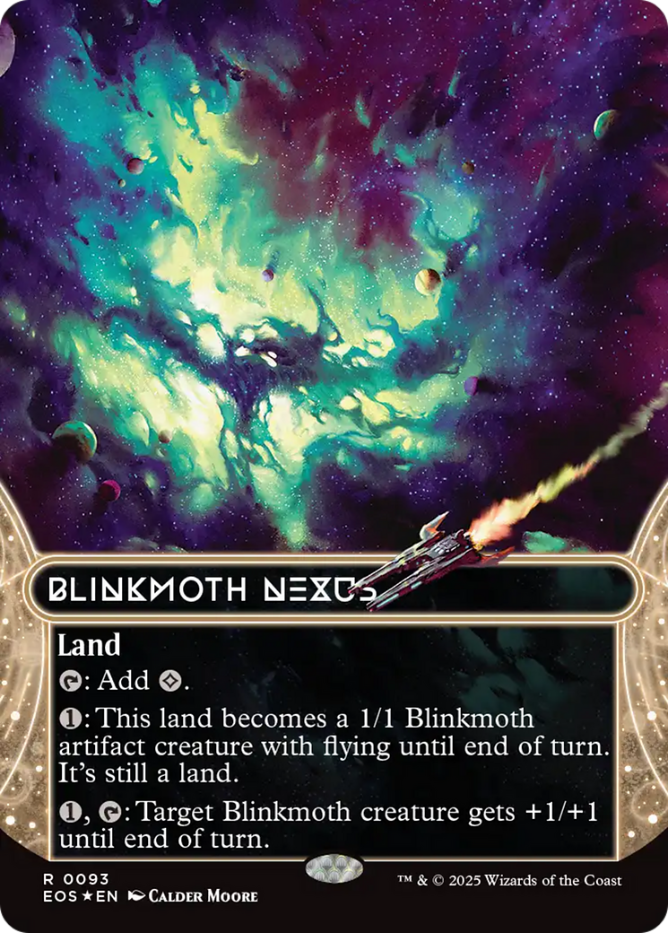 Blinkmoth Nexus (0093) (Borderless) (Galaxy Foil) [Edge of Eternities: Stellar Sights] | PLUS EV GAMES 