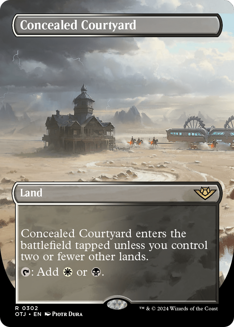 Concealed Courtyard (Borderless) [Outlaws of Thunder Junction] | PLUS EV GAMES 