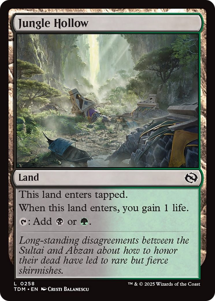 Jungle Hollow [Tarkir: Dragonstorm] | PLUS EV GAMES 