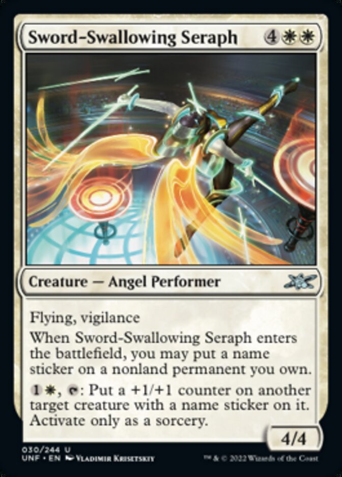 Sword-Swallowing Seraph [Unfinity] | PLUS EV GAMES 