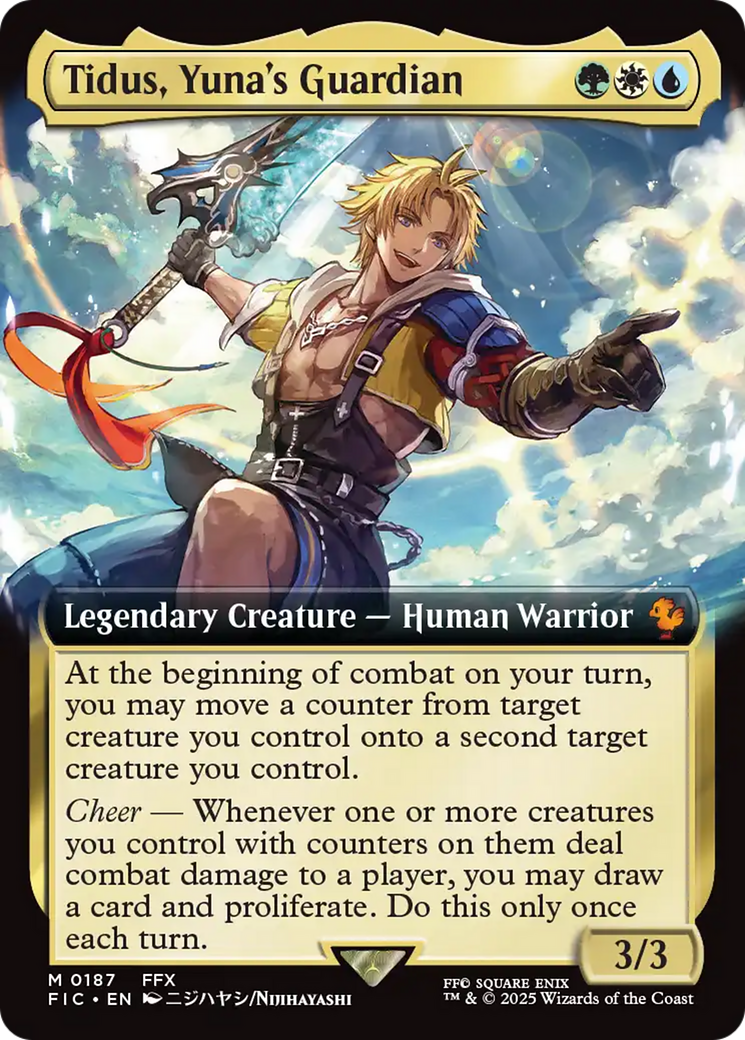 Tidus, Yuna's Guardian (Extended Art) [FINAL FANTASY Commander] | PLUS EV GAMES 