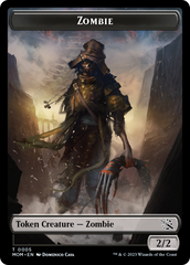 Monk // Zombie Double-Sided Token [March of the Machine Tokens] | PLUS EV GAMES 