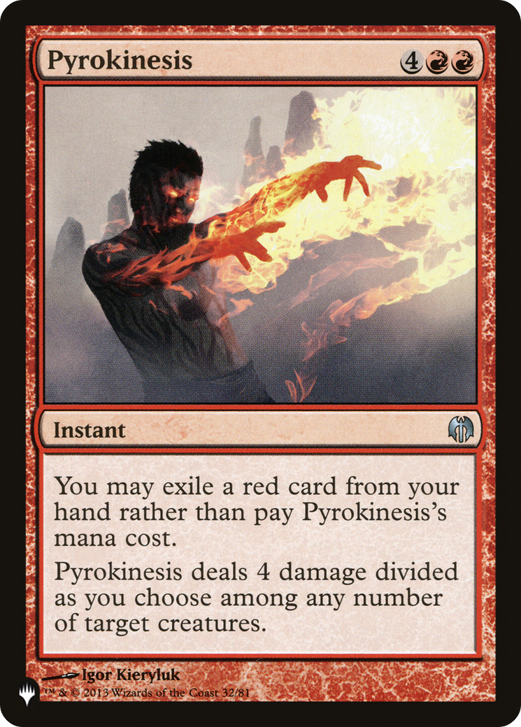 Pyrokinesis [The List Reprints] | PLUS EV GAMES 