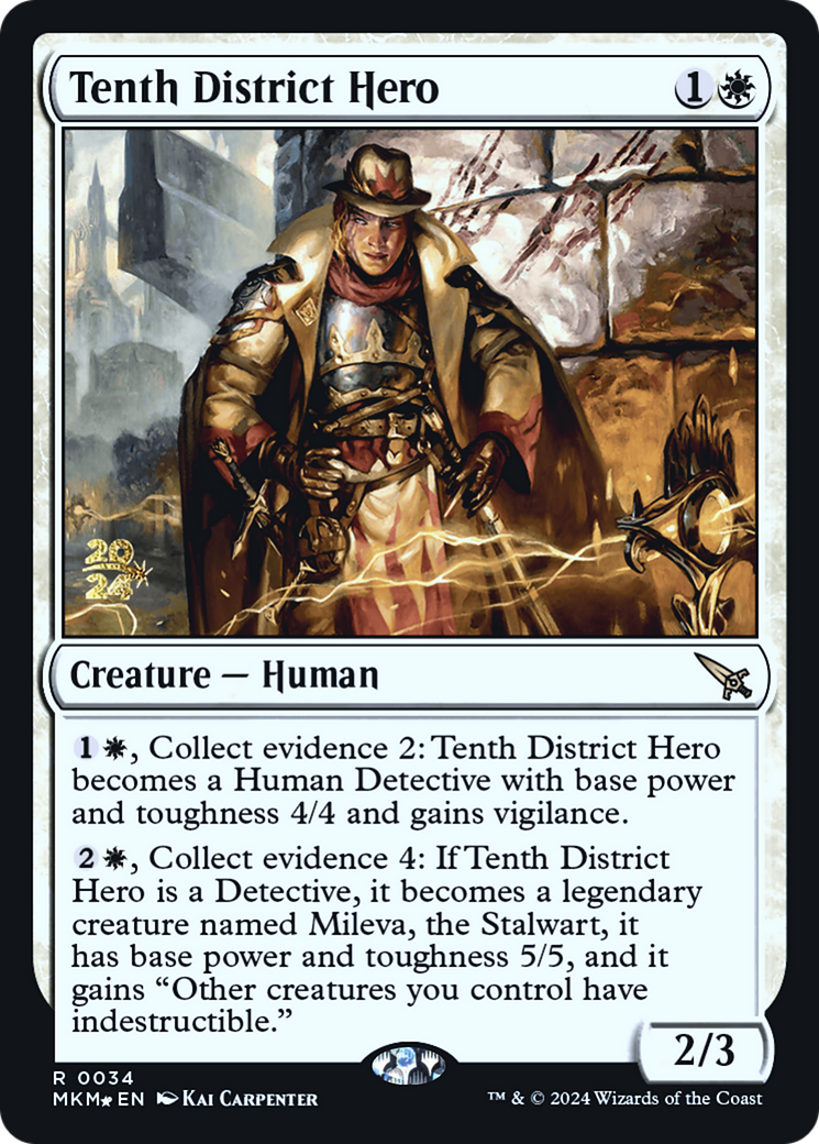 Tenth District Hero [Murders at Karlov Manor Prerelease Promos] | PLUS EV GAMES 