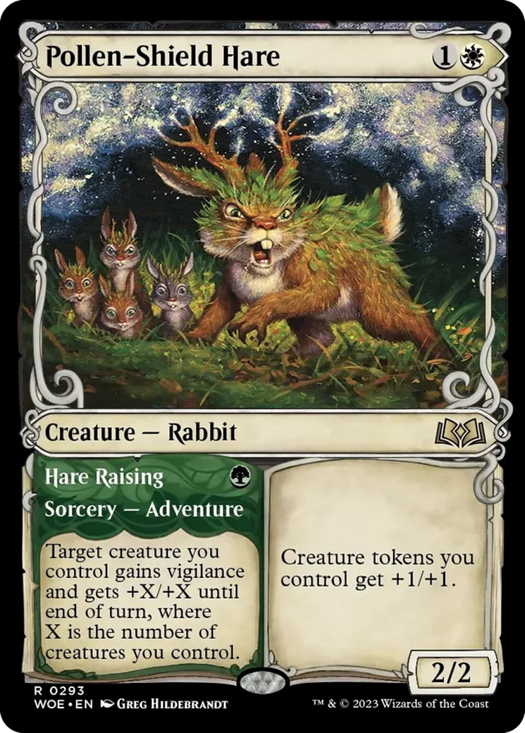 Pollen-Shield Hare // Hare Raising (Showcase) [Wilds of Eldraine] | PLUS EV GAMES 