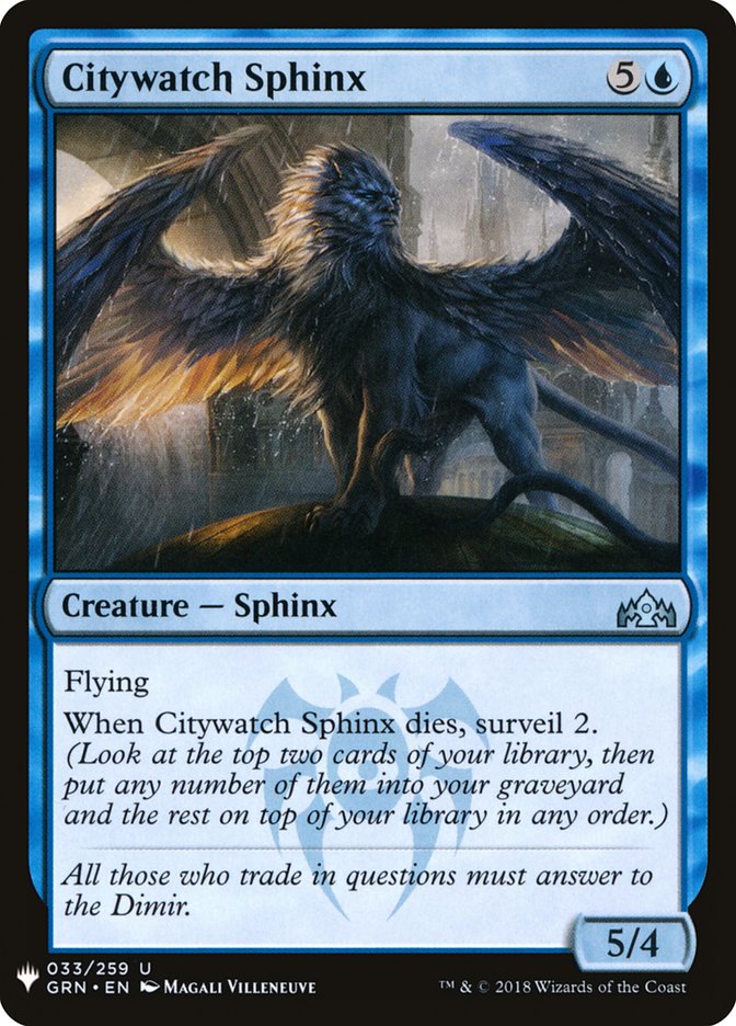 Citywatch Sphinx [Mystery Booster] | PLUS EV GAMES 