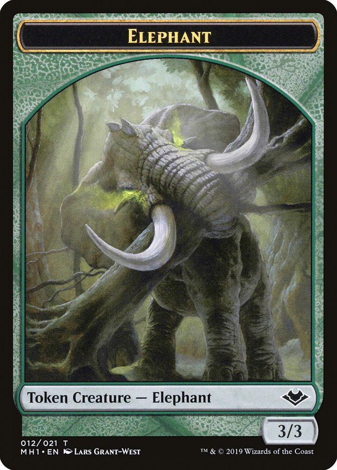 Goblin (010) // Elephant (012) Double-Sided Token [Modern Horizons Tokens] | PLUS EV GAMES 