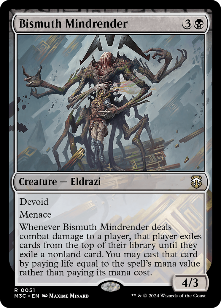 Bismuth Mindrender (Ripple Foil) [Modern Horizons 3 Commander] | PLUS EV GAMES 