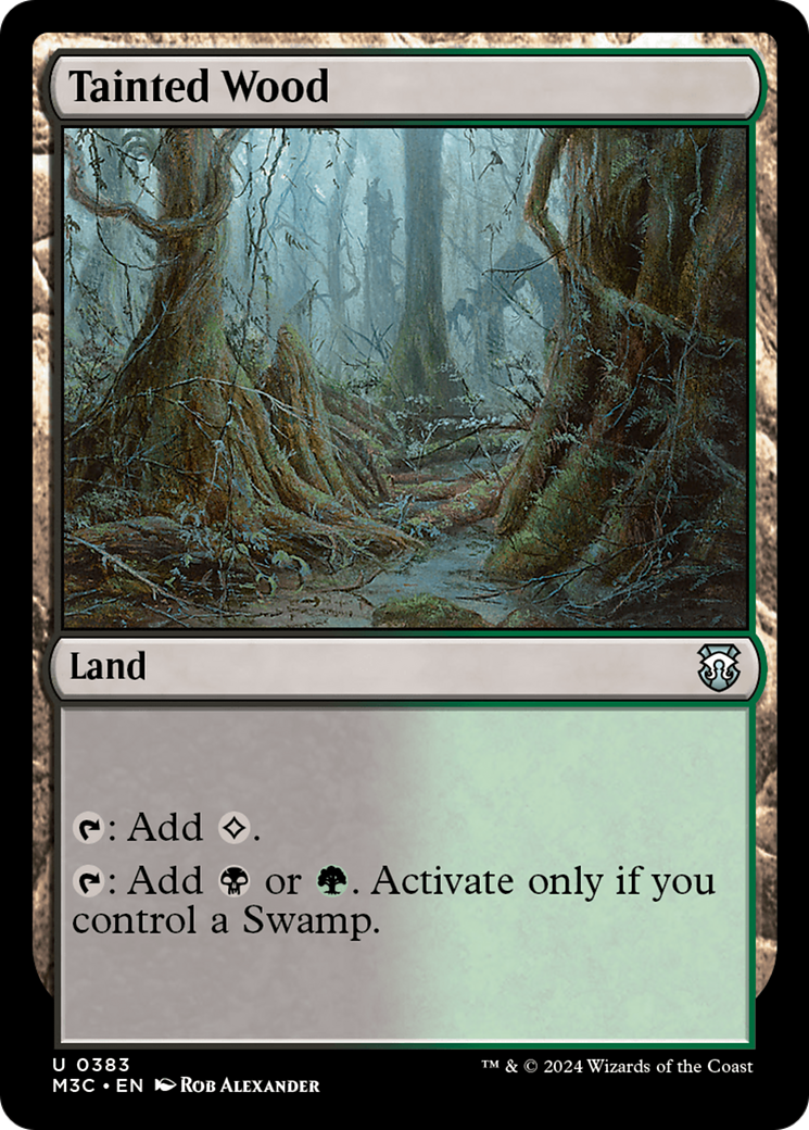 Tainted Wood (Ripple Foil) [Modern Horizons 3 Commander] | PLUS EV GAMES 