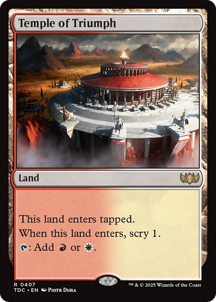 Temple of Triumph [Tarkir: Dragonstorm Commander] | PLUS EV GAMES 