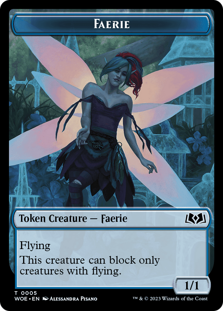 Faerie // Food (0010) Double-Sided Token [Wilds of Eldraine Tokens] | PLUS EV GAMES 