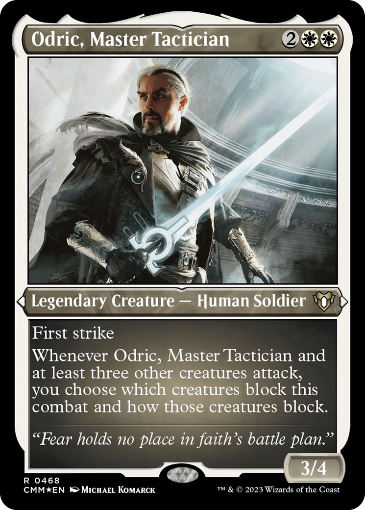 Odric, Master Tactician (Foil Etched) [Commander Masters] | PLUS EV GAMES 