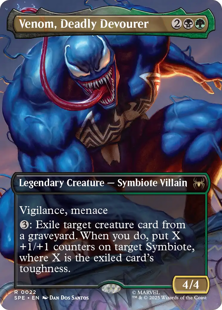 Venom, Deadly Devourer (Borderless) [Marvel's Spider-Man: Eternal-Legal] | PLUS EV GAMES 