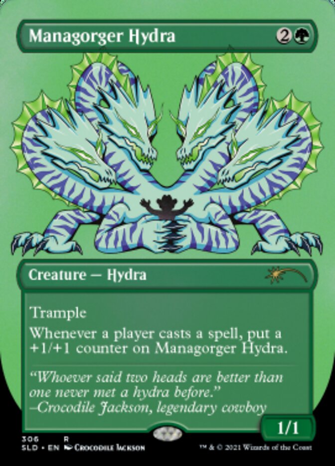 Managorger Hydra (Borderless) (Foil Etched) [Secret Lair Drop Series] | PLUS EV GAMES 