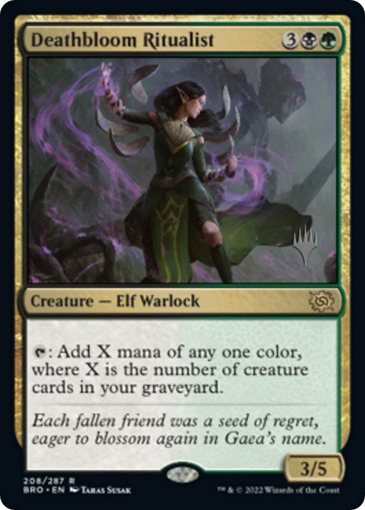 Deathbloom Ritualist (Promo Pack) [The Brothers' War Promos] | PLUS EV GAMES 